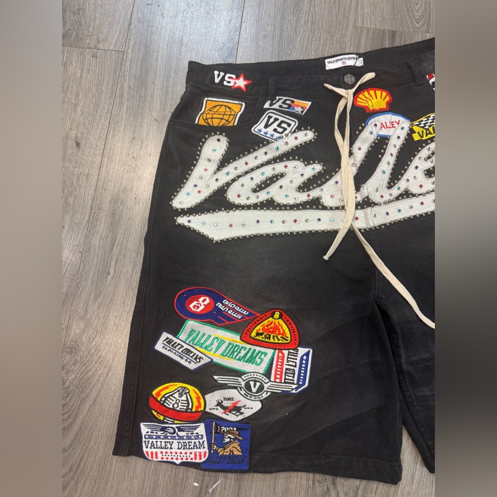 Black Vale 1980s Patchwork Jorts - image 7